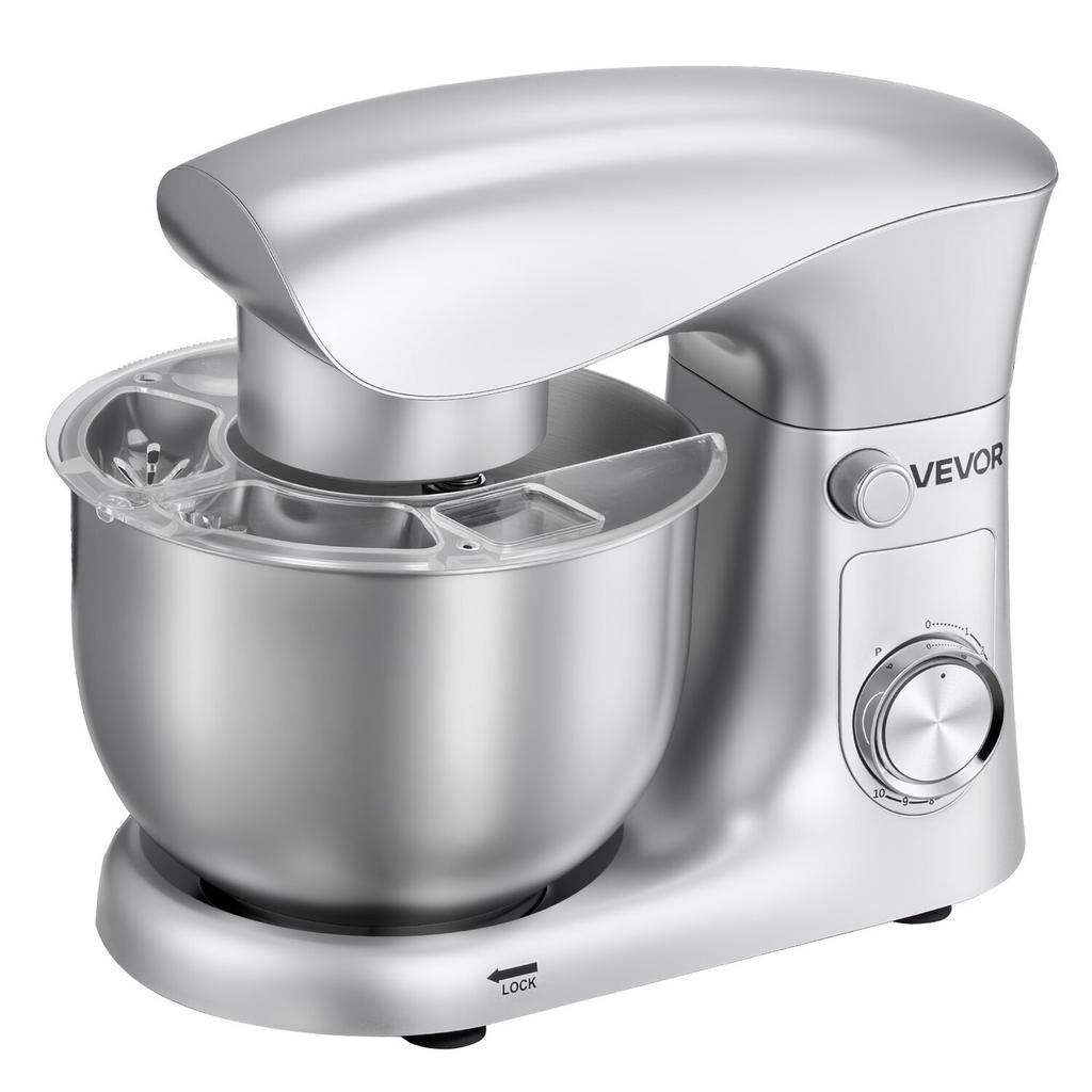 Stand Mixer, 4.2 L Electric Kitchen Mixer, 1500W Dough-Mixer, 10 + Pulse Speeds Tilt-head Food-Mixer with Stainless Steel Bowl, Dough Hook, Whisk,