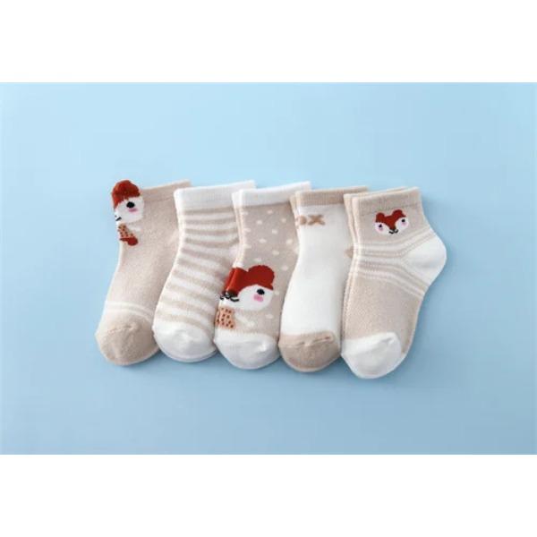 Lawadka 5Pairs/Lot Summer Thin Newborn Baby Socks Cotton Infant Boys Girls Floor Sock Casual Cartoon Toddler Clothes Accesories