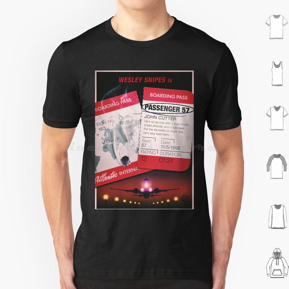 Passenger 57Wesley SnipesAlternative Poster T Shirt 6xl Cotton Cool Tee Passenger 57 90s Action Film Movie Wesley Snipes Blade S
