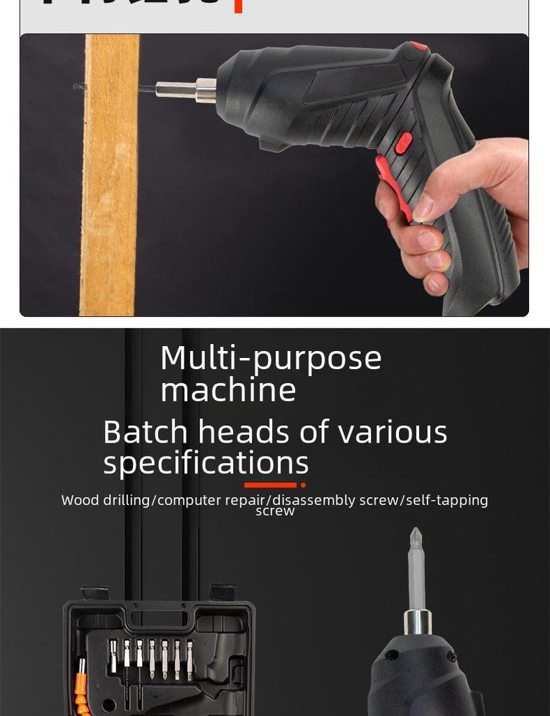 Rechargeable Mini Electric Screwdriver & Hand Drill Set