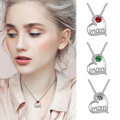 Mother's Day Female Heart Necklace Exquisite  Plated Love Clavicle Chain