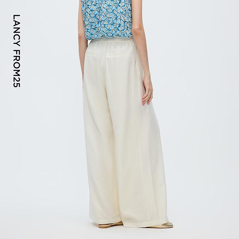 LANCY Women's Straight Wide-Leg Trousers