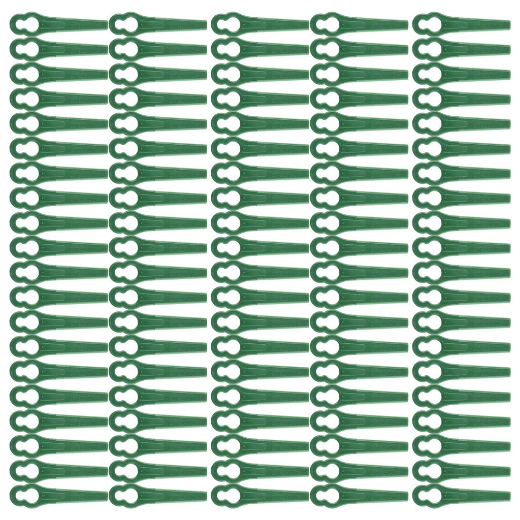100pcs Plastic Lawn Mower Brush Cutter Blades Replacement Garden Trimmer Replacement Parts Garden Power Tools Accessories