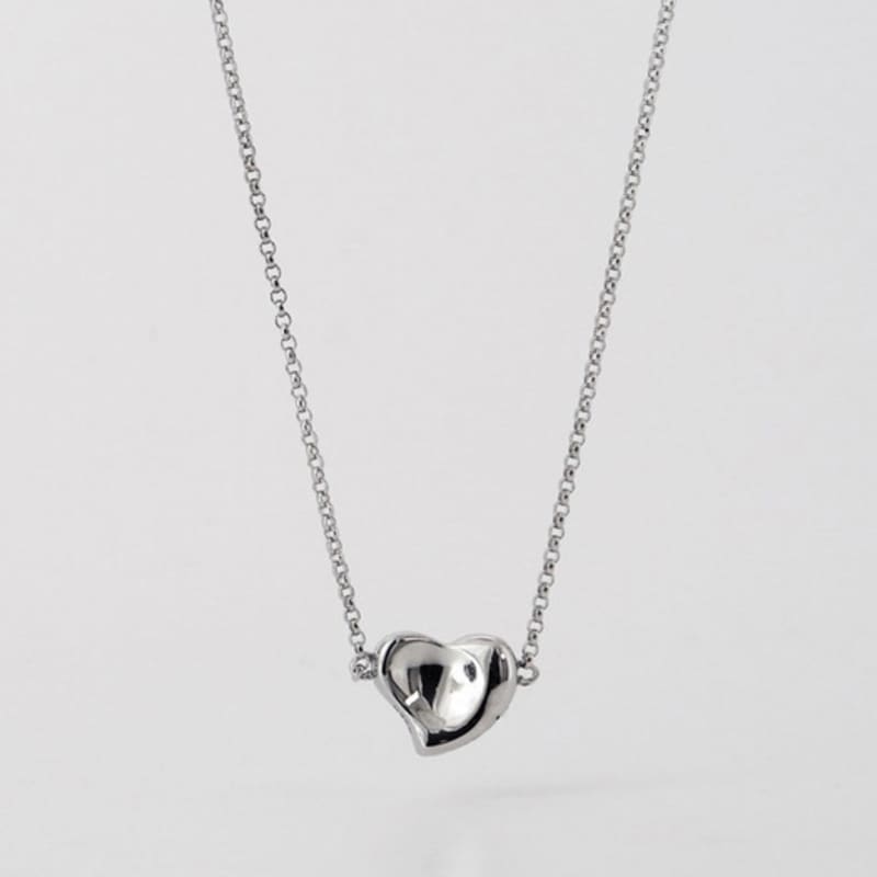 ozel Silver925 Lovely Heart Pendant Necklace PS137N