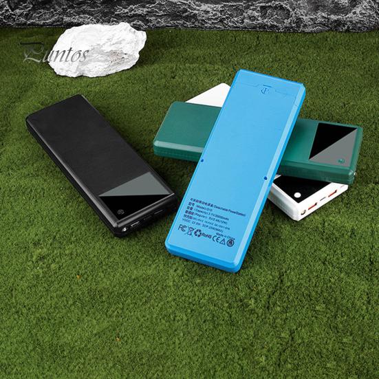 18650 Akkumulátor Doboz LED Digitális Kijelző Kettős USB Kimenetek Forrasztásmentes Power Bank Ház Tok 10x18650 Akkumulátorok Hordozható Töltő Okostelefonhoz