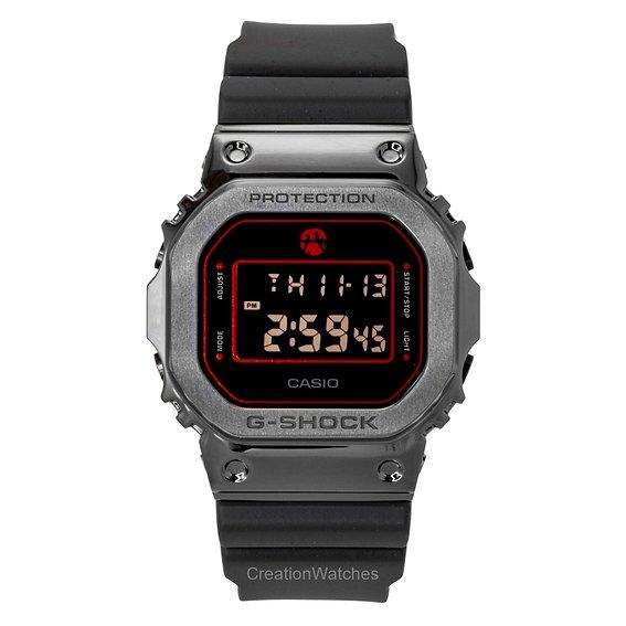 Casio Men's Black G-Shock Digital Rui Hachimura Signature Bio-Based Resin Strap Quartz Gm-5600Rh-1 200M Watch