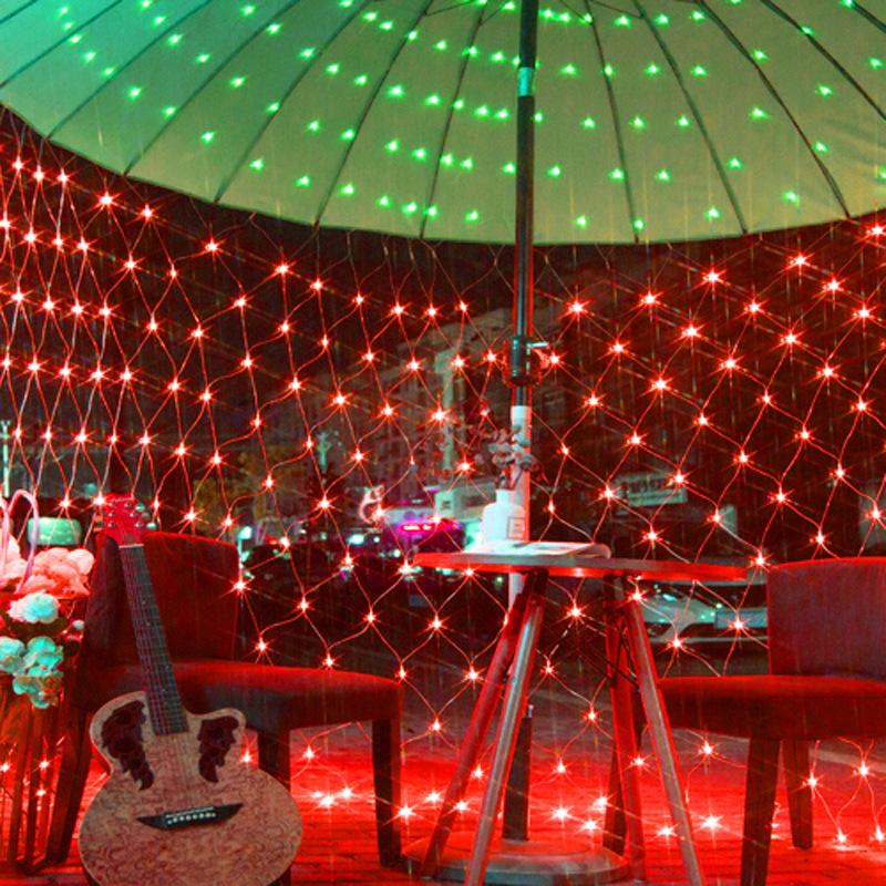 Solar LED Net Lights: Waterproof Outdoor Decorative String Lights for Festivals and Parks