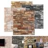 1PC Self-Adhesive DIY 3D Bedroom Wall Sticker Living Kids Room Imitation Brick Home Decor Anti-Collision TV Backdrop Waterproof