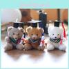 Plush Bear Keychain Backpack Charm Super Soft Pp Cotton Stuffed Animal 15cm Gift For Kids
