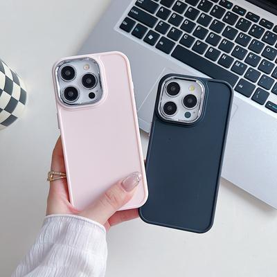 Luxury Candy Shockproof Phone Case For iPhone 16 15 14 13 12 11 Pro Max X Xs XR 7 8 Plus Solid Soft Silicone Bumper Back Cover