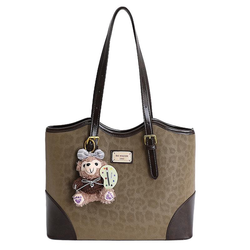 Корейская ретро мультяшная кошачья сумка через плечо: Милая, вместительная женская сумка