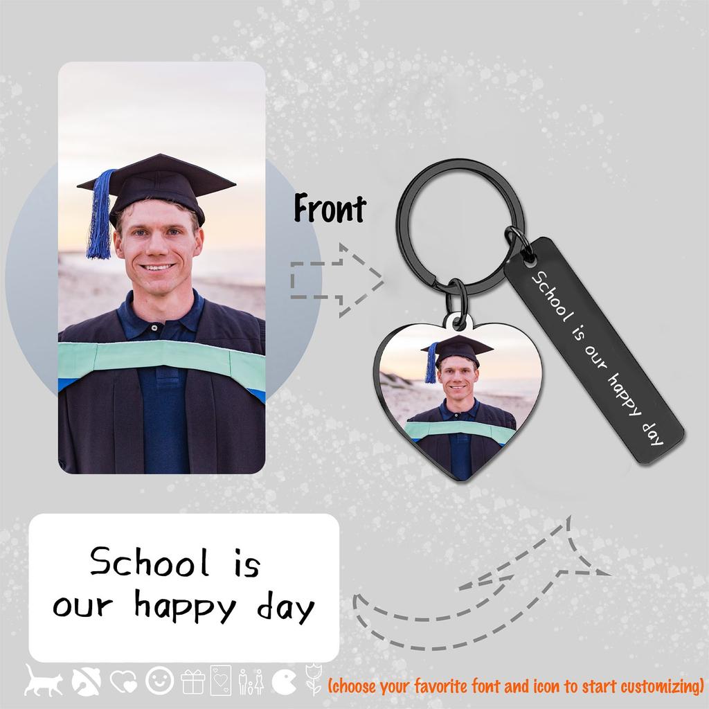 Season Stainless Steel Tag Metal Keychain Can Be Used For Diy Engraved Commercial Key Accessories