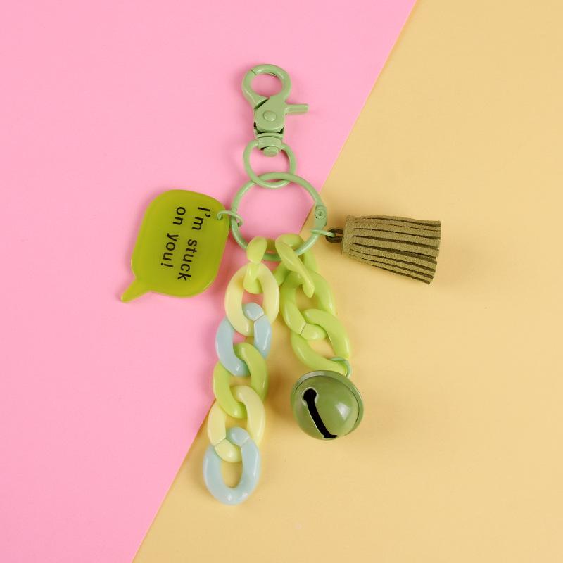 U-förmiger Acrylketten-Schlüsselanhänger - Trendiges Accessoire für Taschen & Autos