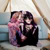 1pc Addams Family Wednesday6 Theme Blanket - Digital Print, Polyester, Cozy for All Seasons, Perfect for Outdoor, and Travel