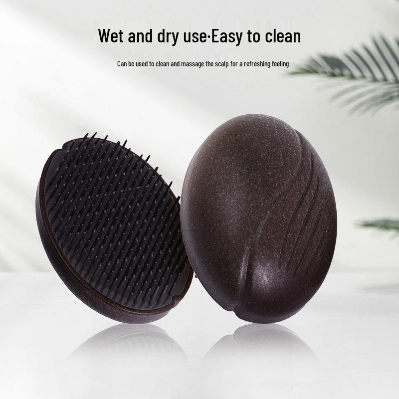

Dual-Use Anti-Frizz Coffee Grounds Massage Comb for Smooth, Fluffy Styling 12*8.5*3.5 cm