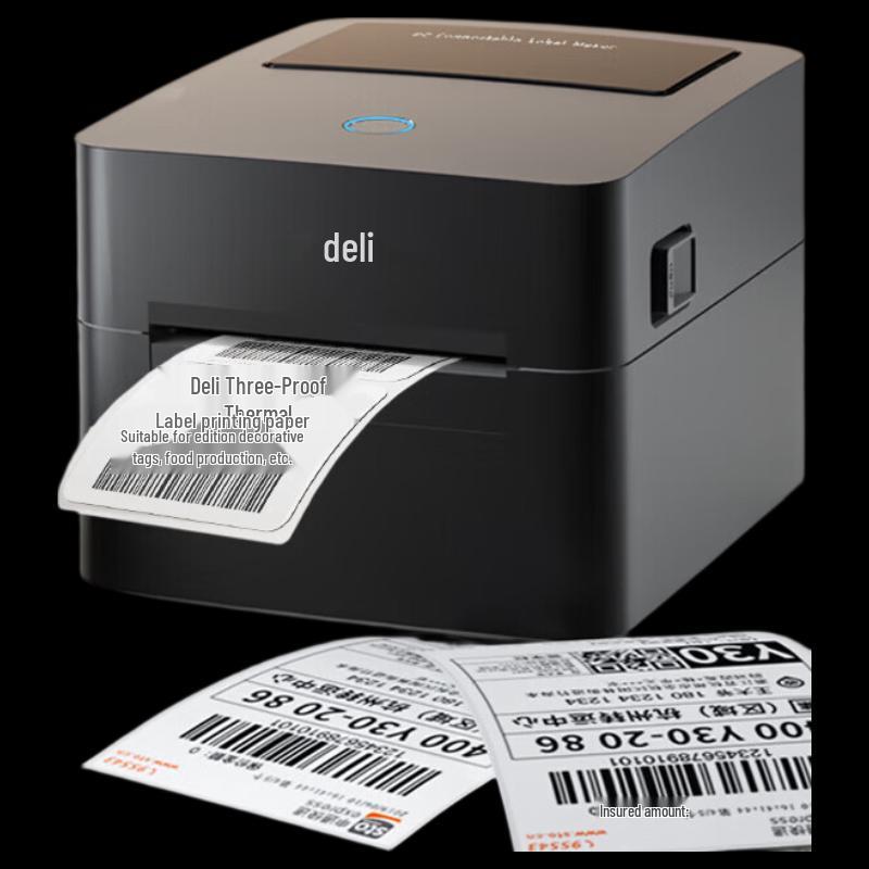 Deli DL-888F Thermal Label Printer CN plug (adapter included)
