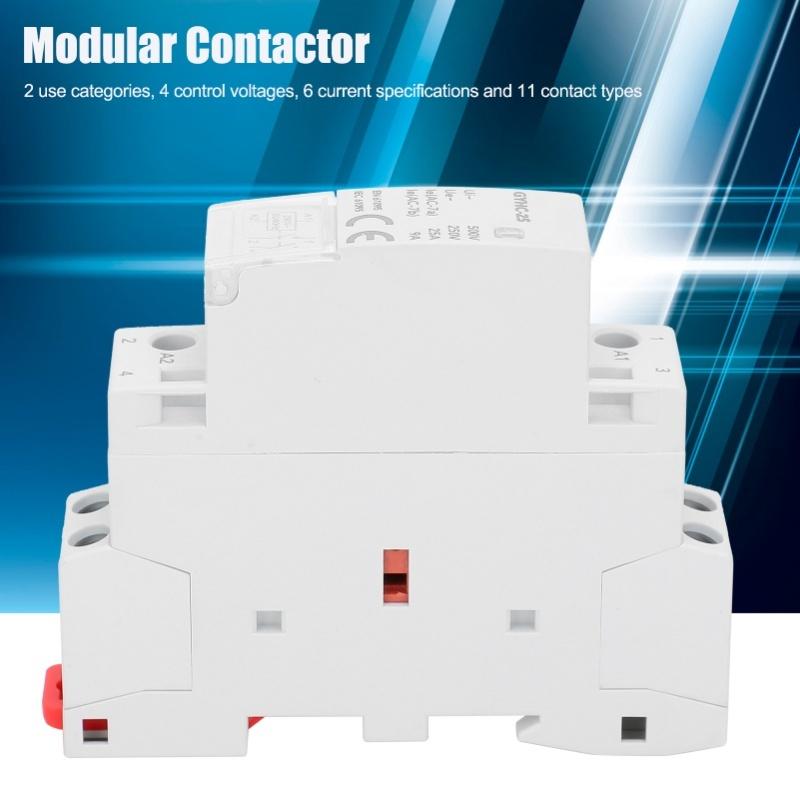 Modular Contactor Plastic Portable Electronic Component Module 50Hz 2P GYHC-25 2NO