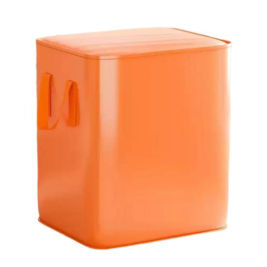 Clothing Blanket Storage Bag with Reinforced Handle Large Capacity Zipper Closure Waterproof Comforter Blanket Container