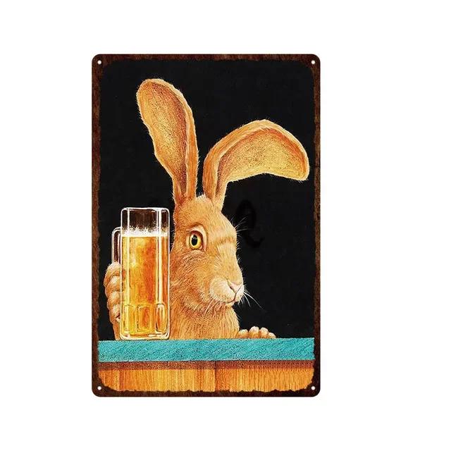 Retro Cat Party Metal Tin Sign  Decorative Kitchen Plaque Iron Painting for Restaurant Bar Pub Bonfire Wall Art  Home Decor