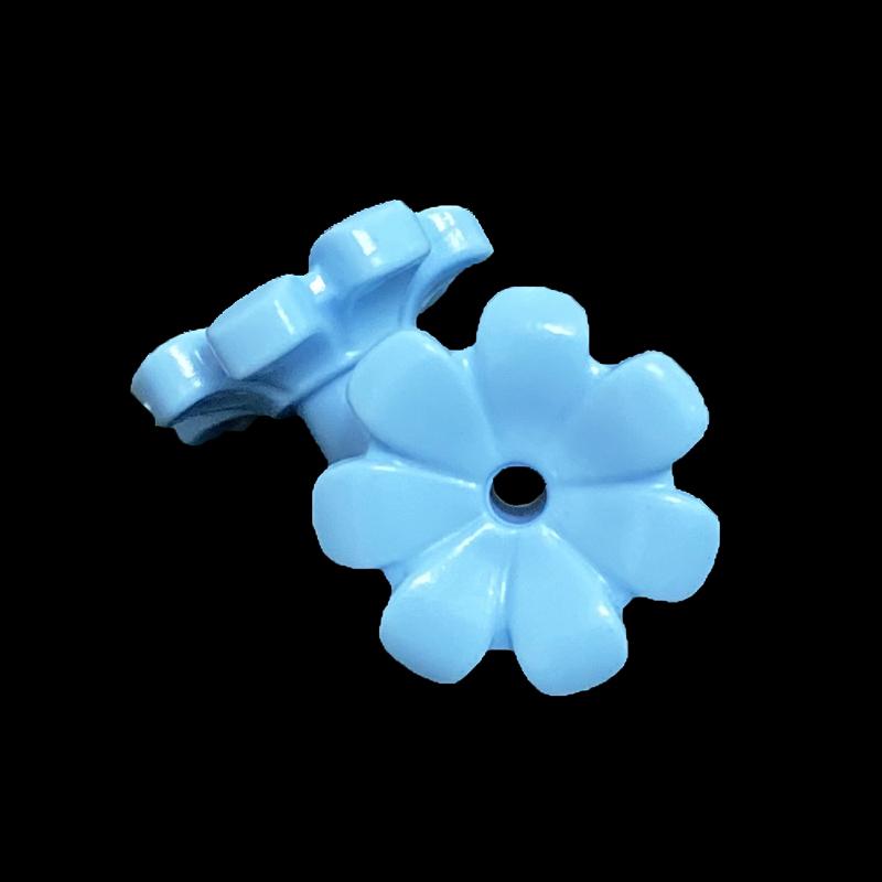 Moc 32606 Friends Attachments Flower featuring 7 Thick Petals & Pin City Street View Scene Constructing Blocks Bricks Compatible with