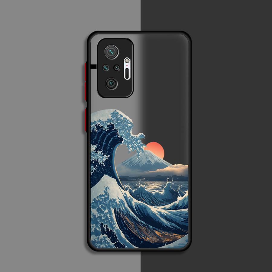Case for Xiaomi Redmi Note 15 Pro 9S 10 A4 12 14 11 14C 13 13C Funda Back Phone Cover Creative Waves Art