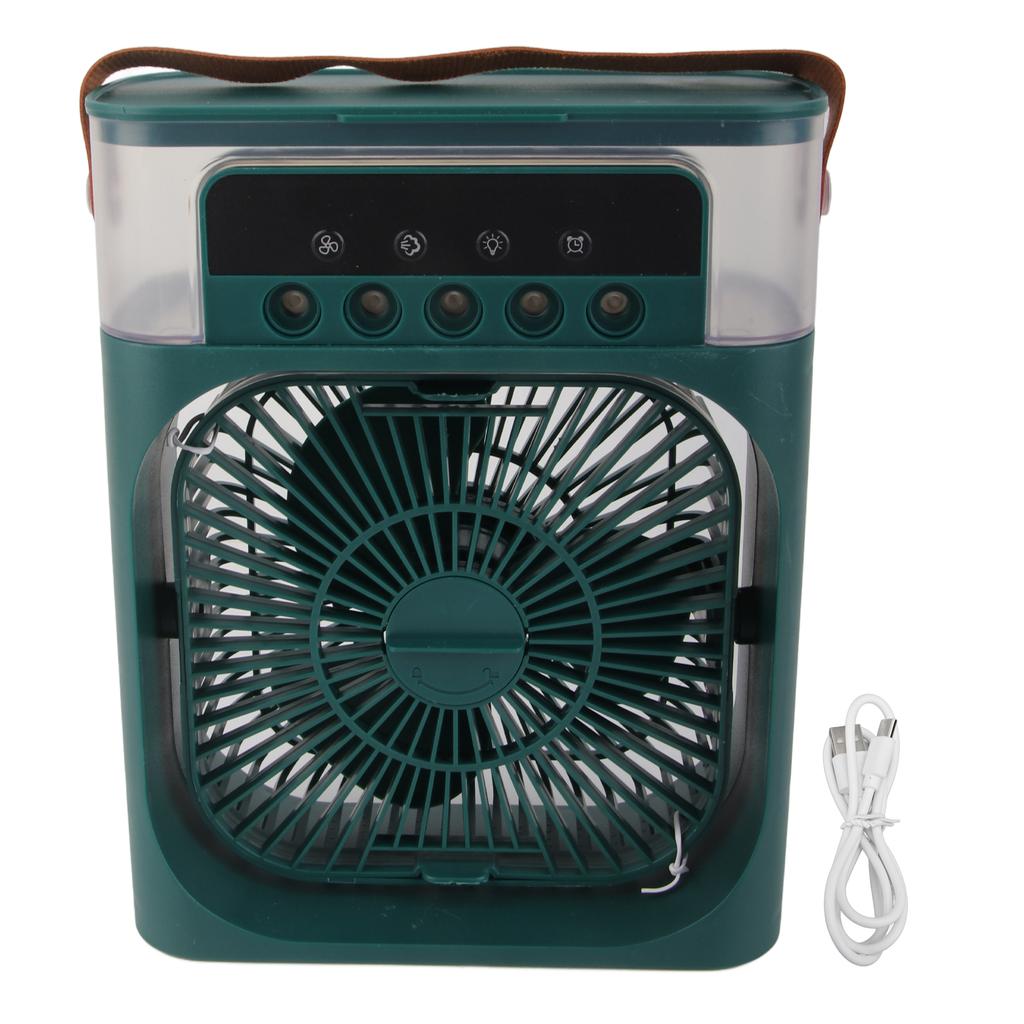Personal Evaporative Air Cooler with 600ml Water Tank USB 7 Color Light 3 Speeds Air Cooler