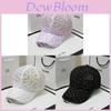Gorra de Béisbol para Mujer con Bordado de Margarita y Visera para Uso Casual de Verano