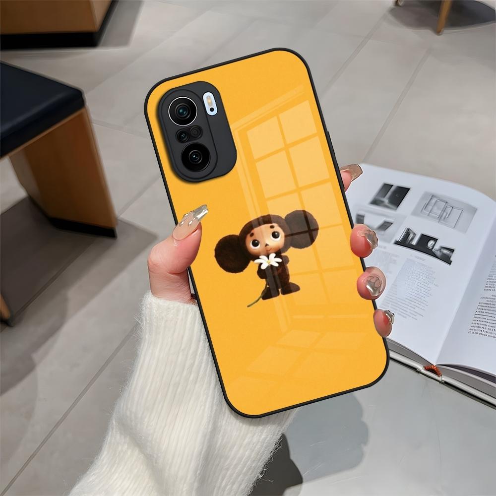 

Cheburashka Phone Case Glass For Xiaomi 15 14 12 Lite 13 Pro 11t Lite POCO M5 X6 M6 X5 X3 NFC F5 F6 Pro Cover Xiaomi 15