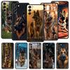German Shepherd Dog Cartoon Soft Phone Case For Samsung Galaxy S25 Edge S24 Plus S23 FE S22 S21 S20 Ultra 5G S10 Protect Cover