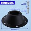 2Pack RV Table Base Mount Standard Size Aluminum RV Table Base Mount Camper Table Leg Base Mount Bracket Flush Table and Floor Mounting Base with 6
