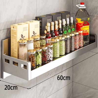 304 Stainless Steel Wall-Mounted Kitchen Storage Rack
