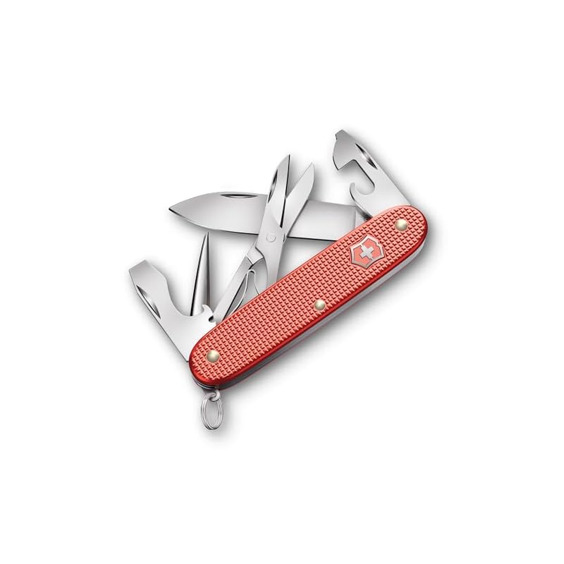 VICTORINOX Pioneer X ALOX Limited Edition 2025 Stone Red Swiss Army Knife, Multi-Function Knife for Outdoor Activities, Includes Scissors and a
