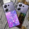 Colorful Aesthetic Tempered Glass Phone Case for Redmi 12 5G & POCO M6 PRO