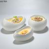 Eggshell Ceramic Bowl Dessert Bowls Dining Plate Sugar Water Bowls Egg Cup Sashimi Plate Fruit Plates Salad Bowl Snack Tray Dish