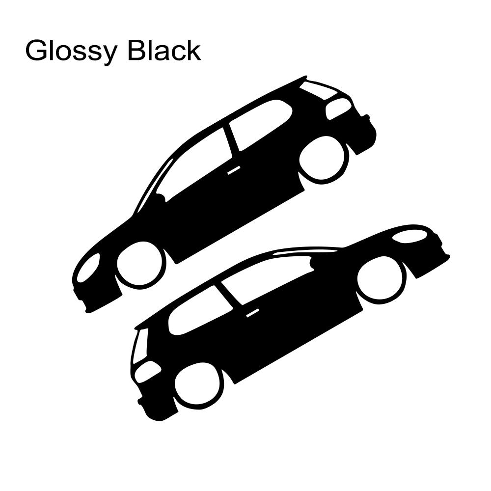 

2 шт. Наклейки-силуети заниженого автомобіля Volkswagen Golf Для VW Golf 8 7 6 5 MK8 MK7 MK6 GTI Автомобільна вінілова плівка Наклейки Автомобільні аксесуари 1 Pair