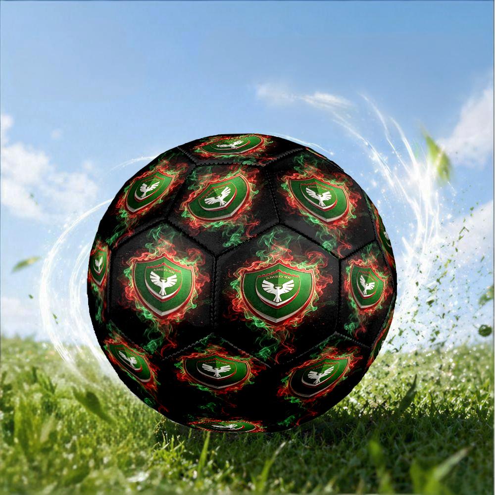 Amed Sk Crest Design Size 5 Soccer Ball,Indoor/Outdoor Suitable for Training Matches Tournaments Practice Games Perfect Gift for Fan