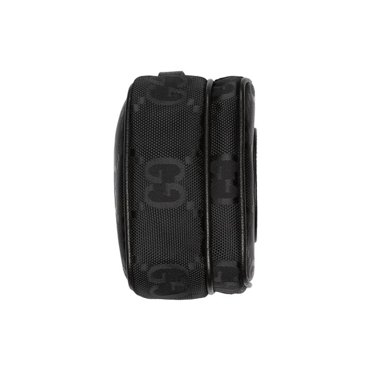 Gucci GG Canvas Leather Mini Crossbody Bag Black Daily Travel 643882-H9HLN-1000