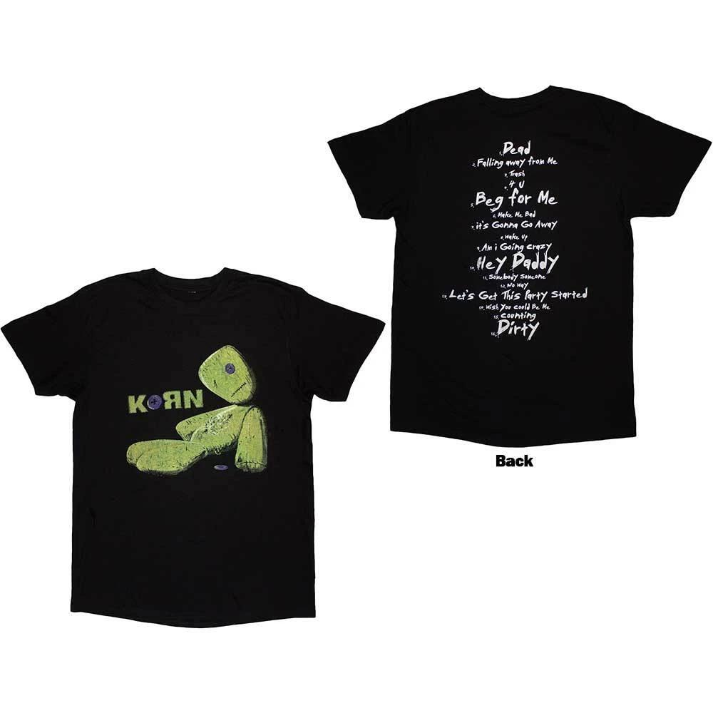 Korn Unisex T-Shirt: Issues Tracklist (Back Print) (Small) 4XL