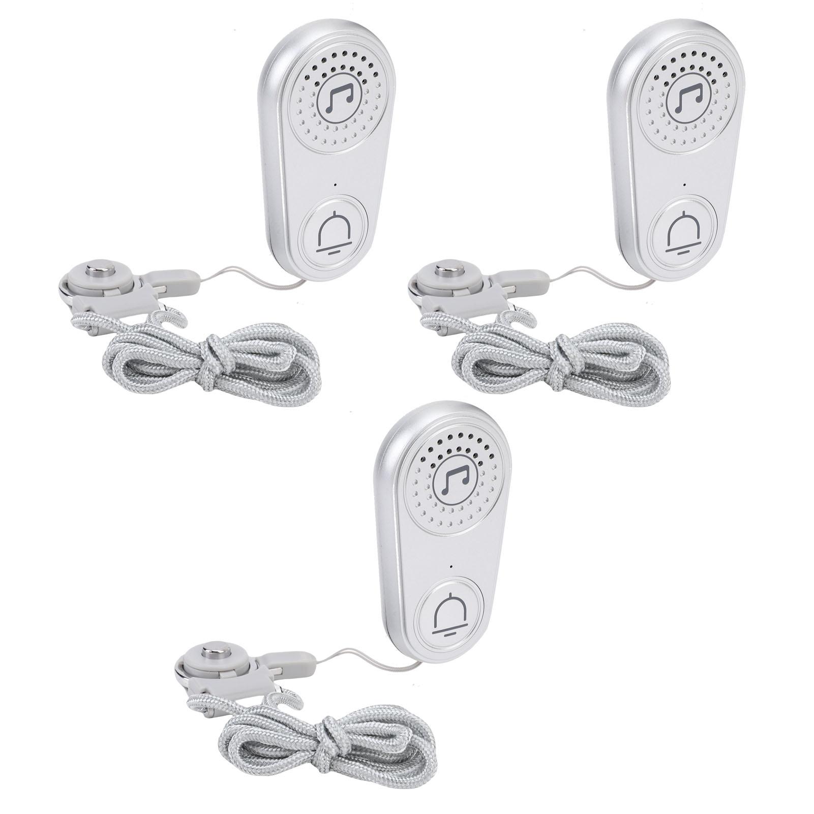 

3 Pcs Wireless Calling Pager Two Way Talk 105dB Wireless Alert Buttons 5 Volume Levels 38 Music Options for Kids