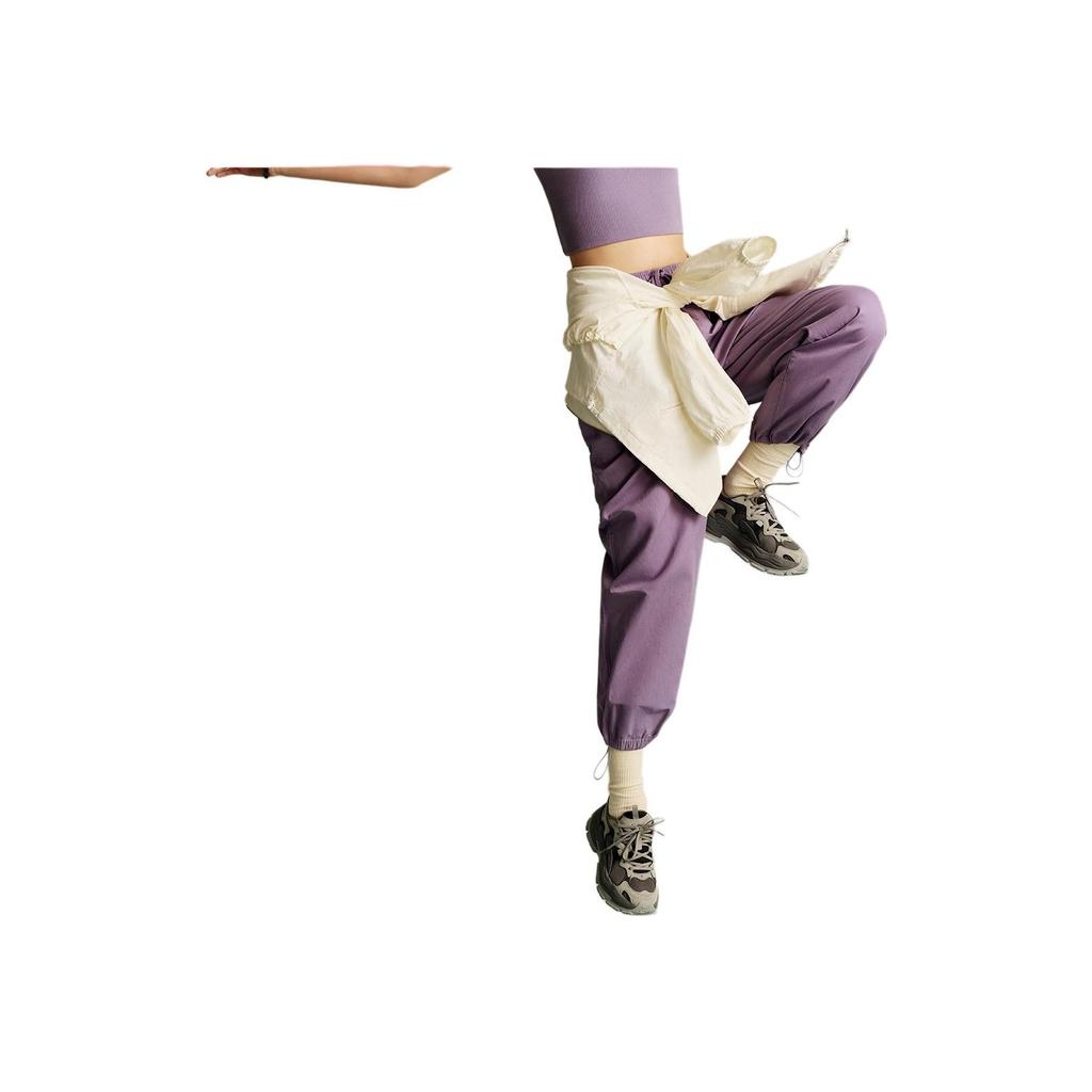 Li Ning X Palace Museum Collaboration Chinese Culture Series Comfortable Simple Straight Leg Fashion Loose Solid Color Lace-Up Casual Pants AKXV252-1