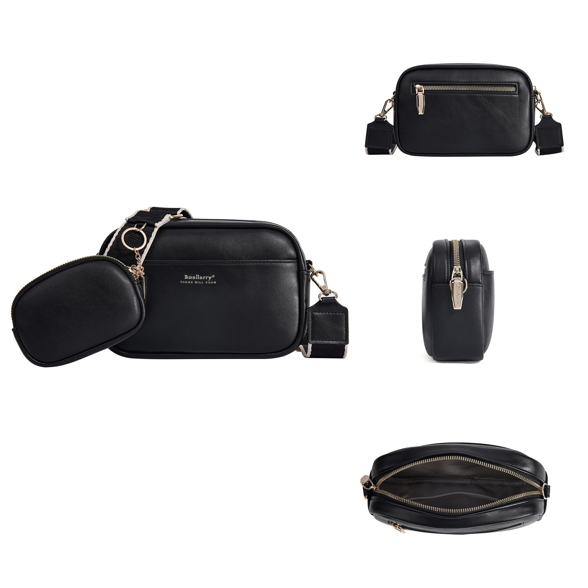 Women s MINI Crossbody Bag with A Small Pouch
