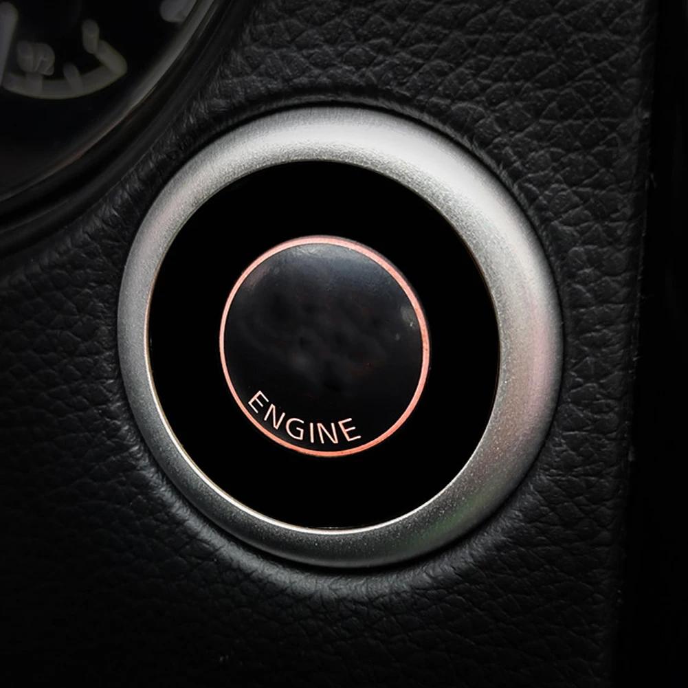 Car Engine Start Stop Decoration Ring Sticker Auto Interior Accessories For Nissan Qashqai J11 Lafesta Murano X-Trail Etc Cima