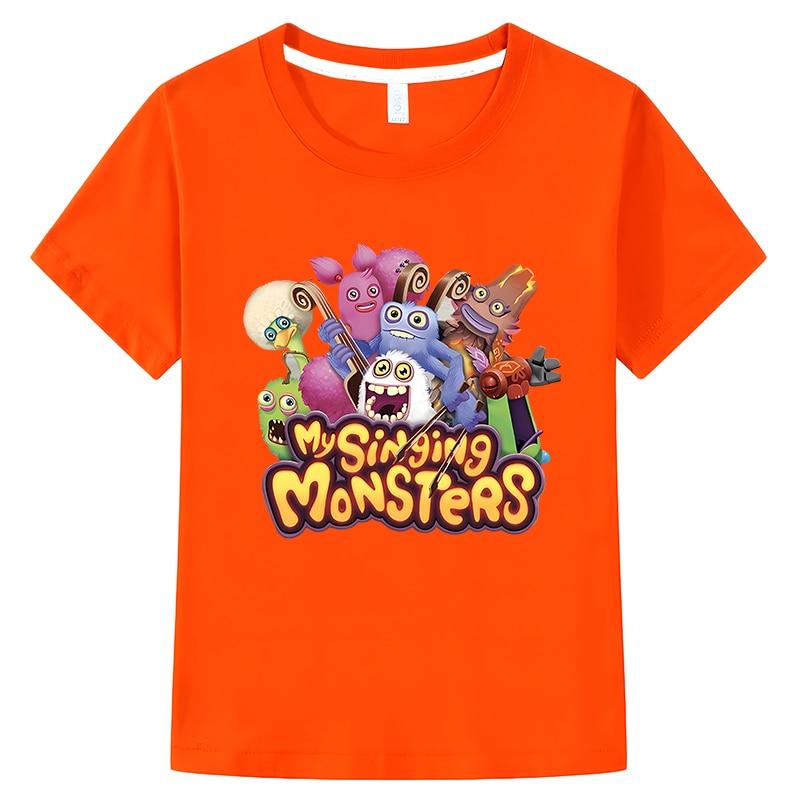 My Singing Monsters Kids T Shirts Casual Short Sleeve 100%Cotton Tops Y2k  Boys Girl Clothes Summer Anime T-shirt Kids Clothes  buy the best products  in the Ayzeze online store