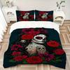 3pcs Sugar Skull Duvet Cover Set, Soft Comfortable Duvet Cover,Guest Room (1*Duvet Cover + 2*Pillowcase, Without Core) yy251104162