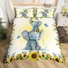 Color Elephant 3D Bedding Home Textiles Three-piece Set Bedding Duvet Cover