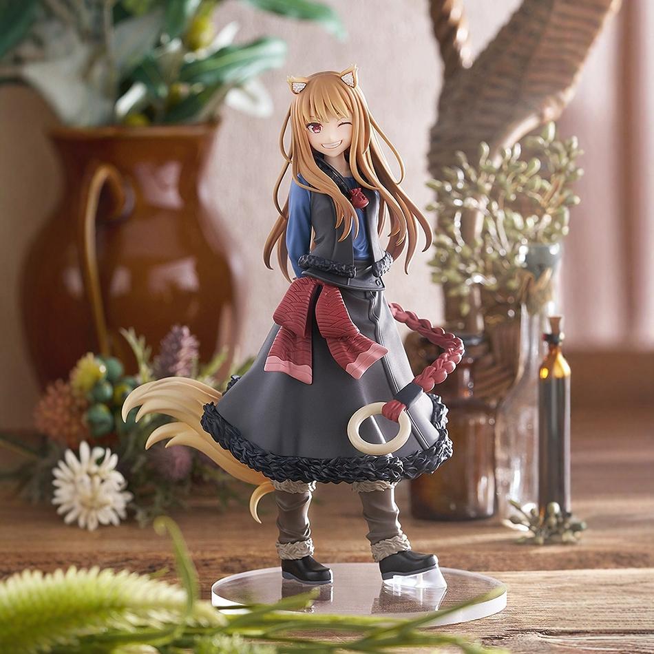 17cm Spice and Wolf: MERCHANT MEETS THE WISE WOLF Anime Figure Wolf Holo Action Figure PVC Collectible Ornaments Model Toys Gift