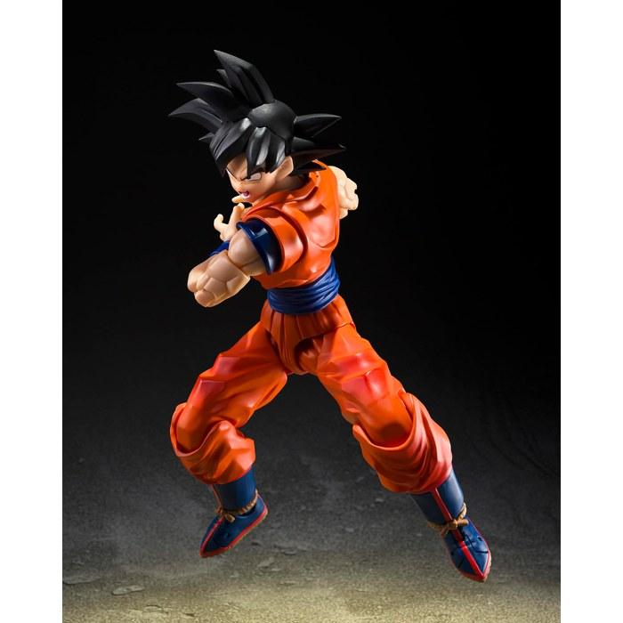 TAMASHII NATIONS S.H.Figuarts Dragon Ball Z Son Goku <Kindhearted Saiyan> 145mm PVC & ABS Action Figure, Multicolor