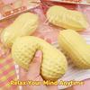 11Cm Peanut Stress Ball - Crunchy Squishy With Buttery Soft Feel, Asmr Sensory Anti-Stress Fidget Toy Creative Gift For All Age