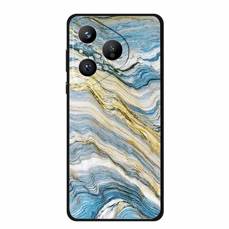 For Huawei Pura 80 5G Case Marble Granite Textured Soft Silicone TPU Phone Case For Pura80 5G Bumper Coque Mica Painted Cover