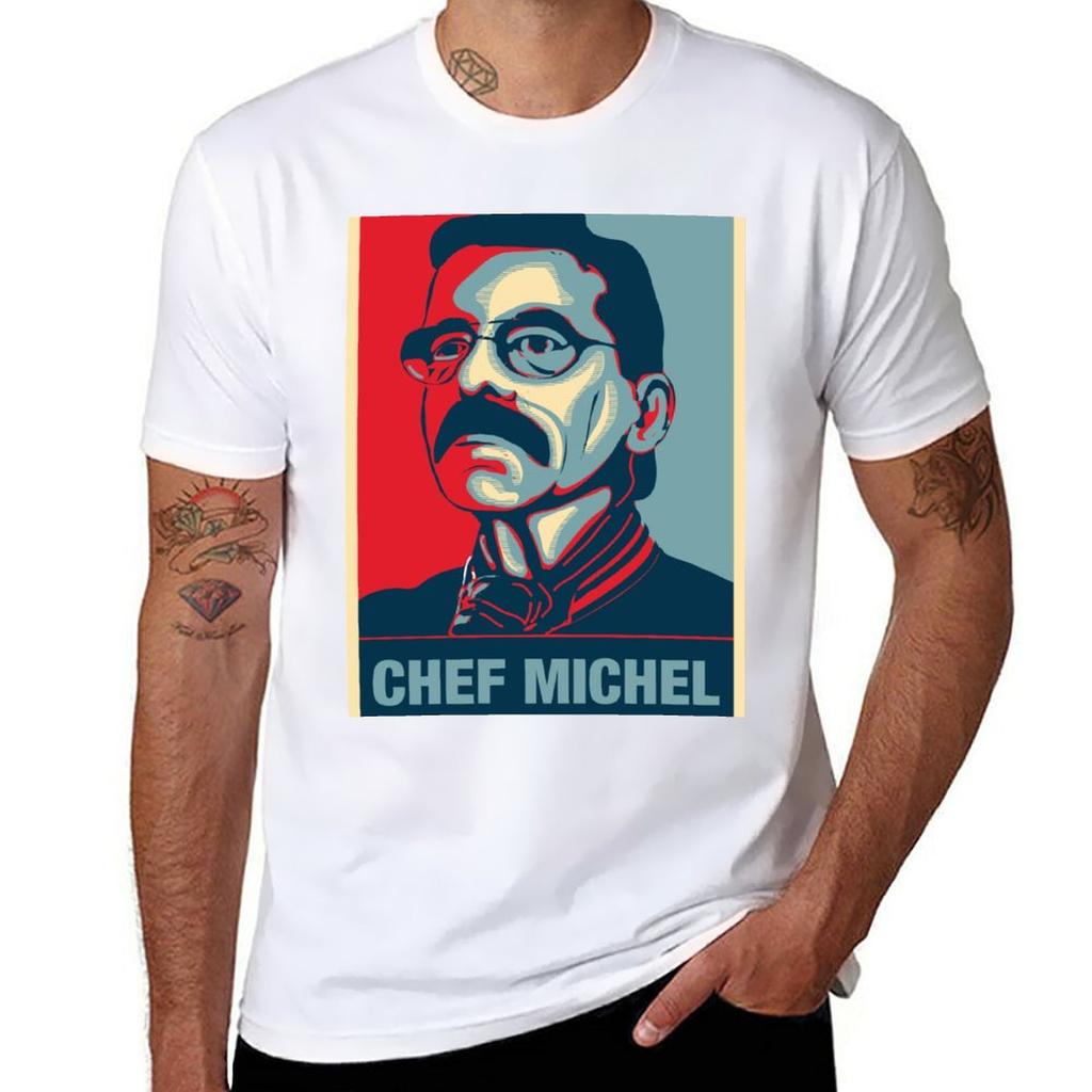 Chef Michel Dumas Fan Art TShirt Blouse sweat boys animal print mens graphic tshirts hip hop